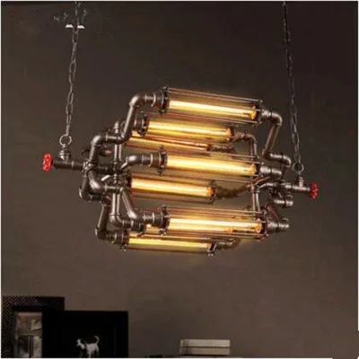 Ретро воды потолочная лампа светильники Лофт стиль винтаж промышленных лампы подвесные Lamparas Colgantes Edison