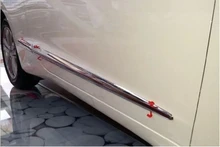 4PCS Chrome Side door Body molding trims For HONDA CR-Z CRZ 2011 2012 2013 2014