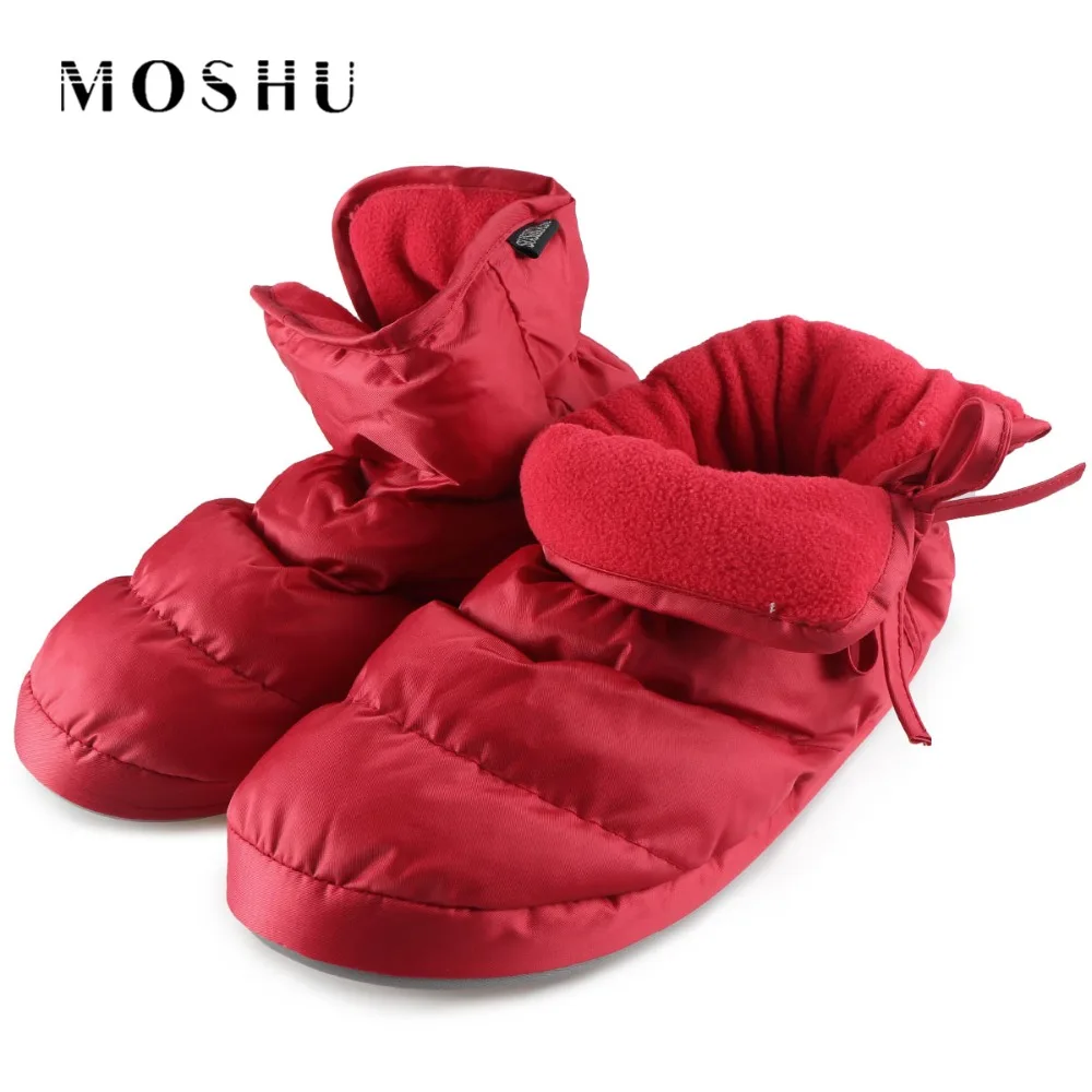 

Fashion Women Winter Christmas Boots Warm Down House Waterproof Ankle Boots Female Warm Soft Sole Indoor Bootie