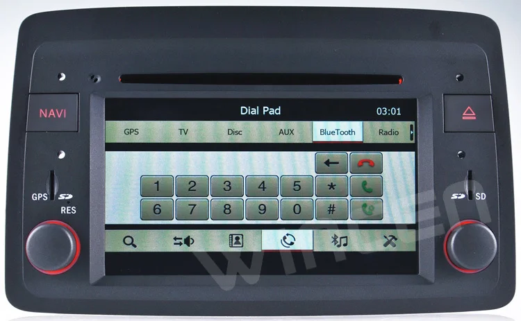 Excellent Car DVD GPS Player for Fiat Panda 2004 onward  support 1080P HD video with GPS RDS BT Free shipping 4