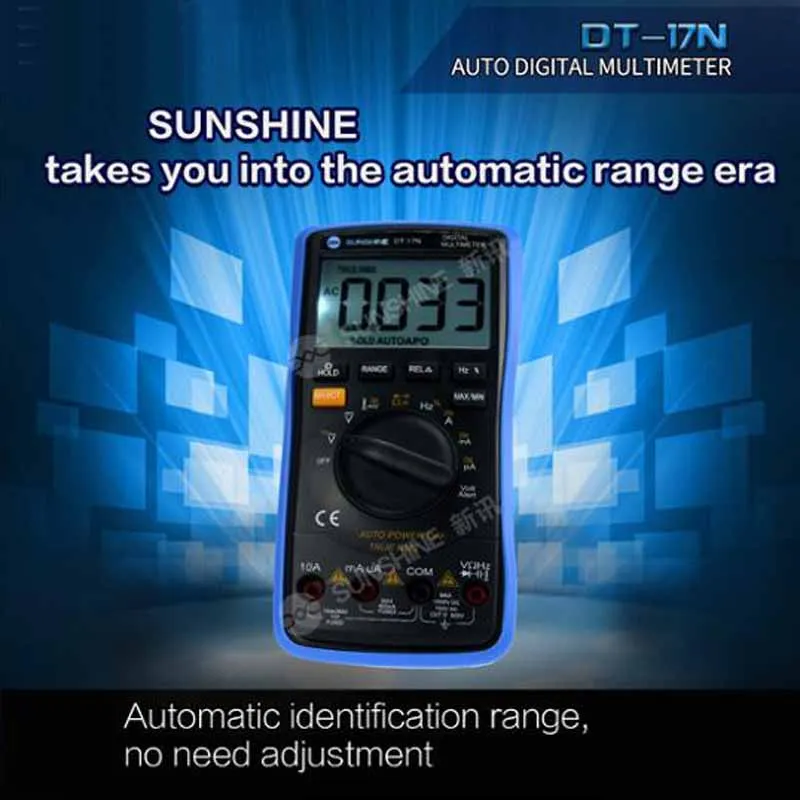 DT-17N Auto Range lcd display Multimeter Digital