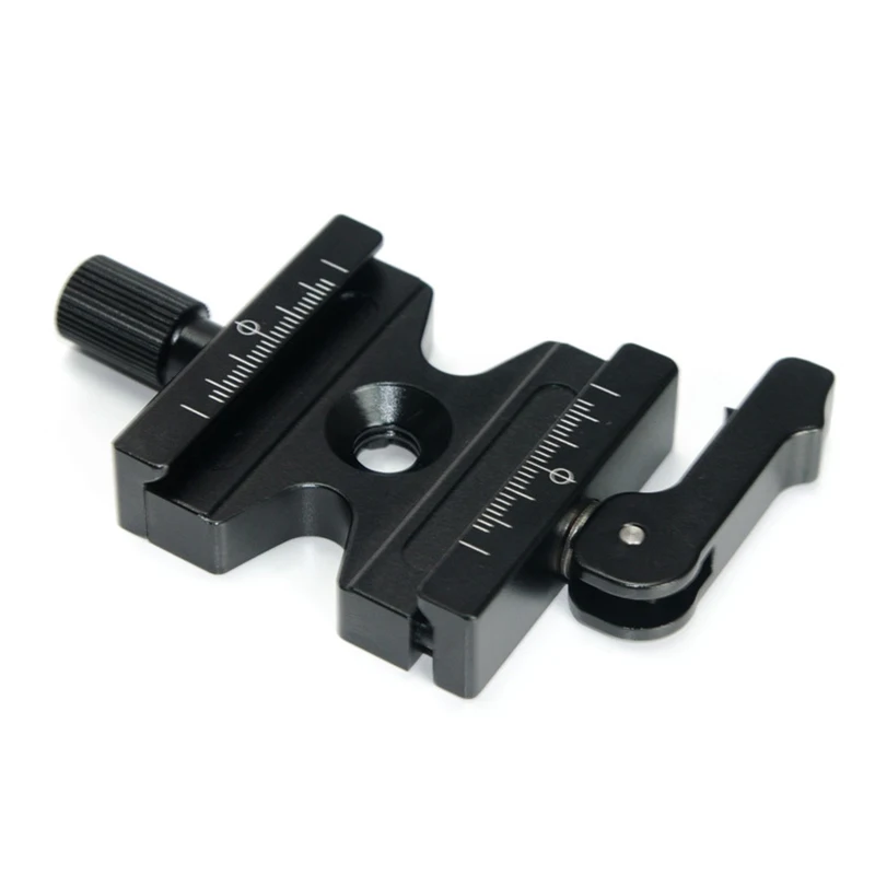 

Aluminum CNC 3/8'' Screw Camera Quick Release Clamp w/ Adjustable Lever & Knob for Arca Swiss RRS Wimberley Tripod Ball Head P0