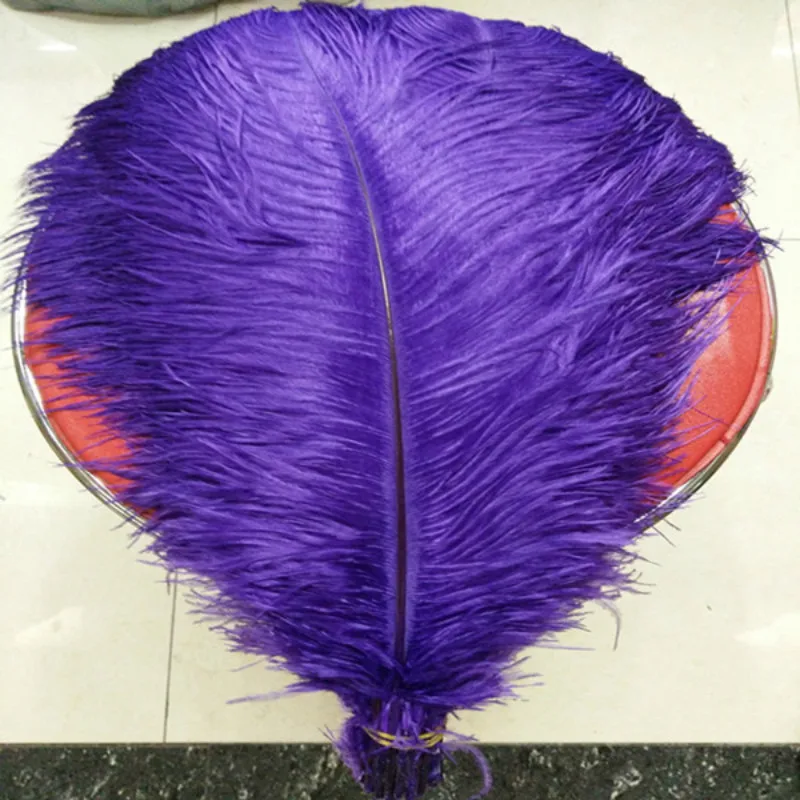 

10 PCS beautiful natural purple ostrich feather 40-45 cm /16 to18 inches purple feather ostrich plumage plume wedding decoration