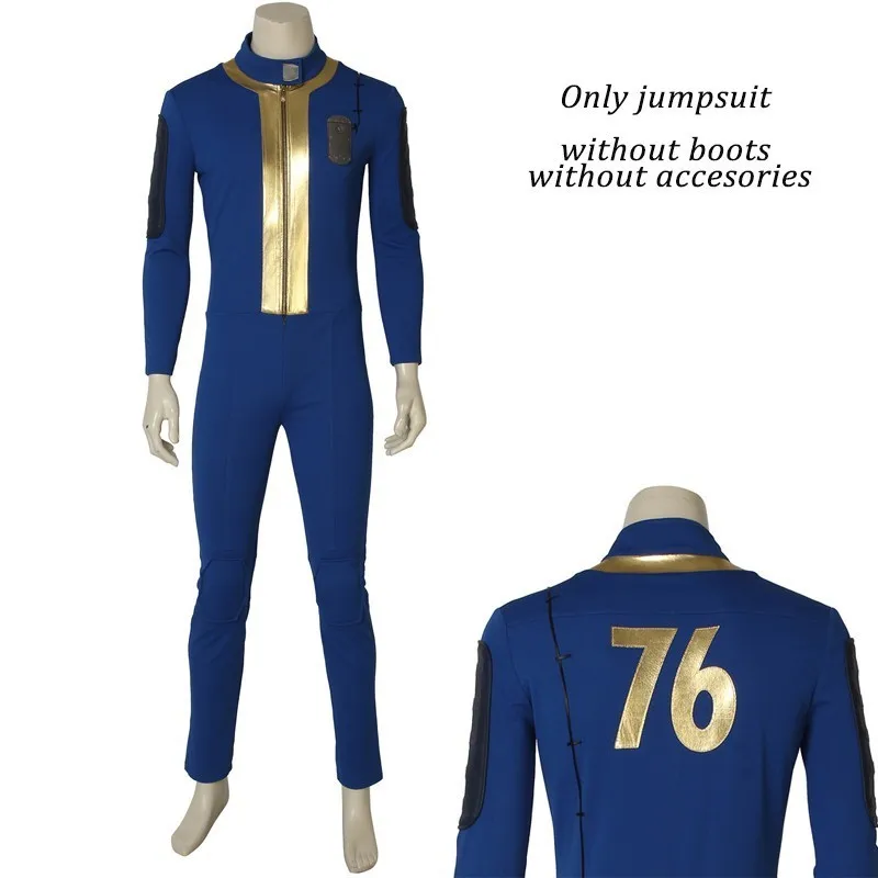 PC Game Fallout 4 Nate Costume Cosplay Adult Men Male Sole Survivor Popular Suit Halloween Costume Game Fallout Superhero Outfit - Цвет: Only jumpsuit