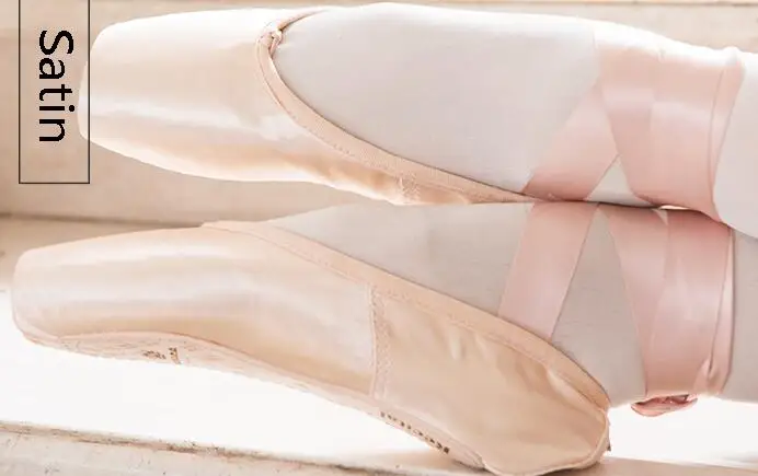 Профессиональные балетки; Танцевальная обувь; балетки - Цвет: Satin