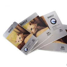 12/24/36/48/72 шт./компл. древесины растворимые в воде карандаши акварельные для художественный эскиз металлический ящик