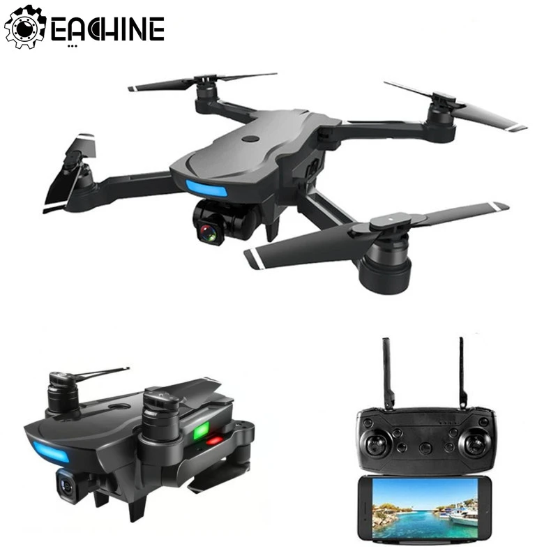 

Eachine CG033 Quadcopter WiFi FPV w/ HD 1080P Gimbal Camera GPS Brushless Servo Foldable RC Drone Helicopter RTF Kids Gift