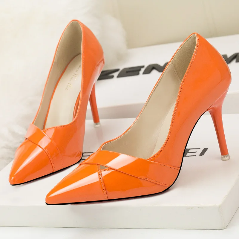 Ou Mo brand high quality High heels women?s  sandals Solid color sexy luxury women sandal super high 9cm Shallow mouth shoes Ou Mo brand high quality High heels women?s  sandals Solid color sexy luxury women sandal super high 9cm Shallow mouth shoes