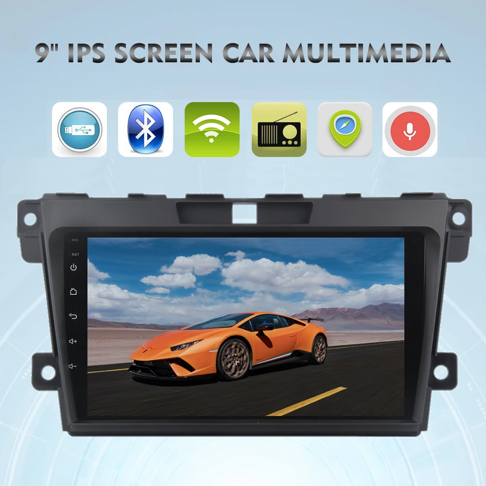 Best Car Radio for Mazda CX7 CX-7 Android 9.0 Multimedia 2008 2009 - 2014 2015 Auto Stereo GPS 8-Core Multimedia 9" 2.5D IPS Screen 1