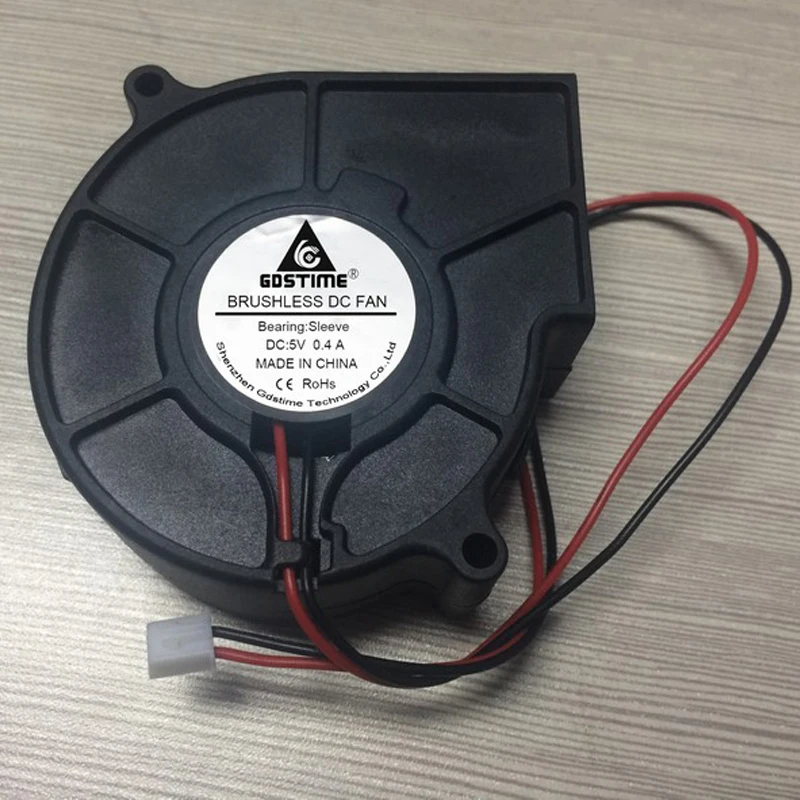 Центробежный турбинный вентилятор охлаждения вентилятора DC5v 12V 24V 70mm 7530 7 5