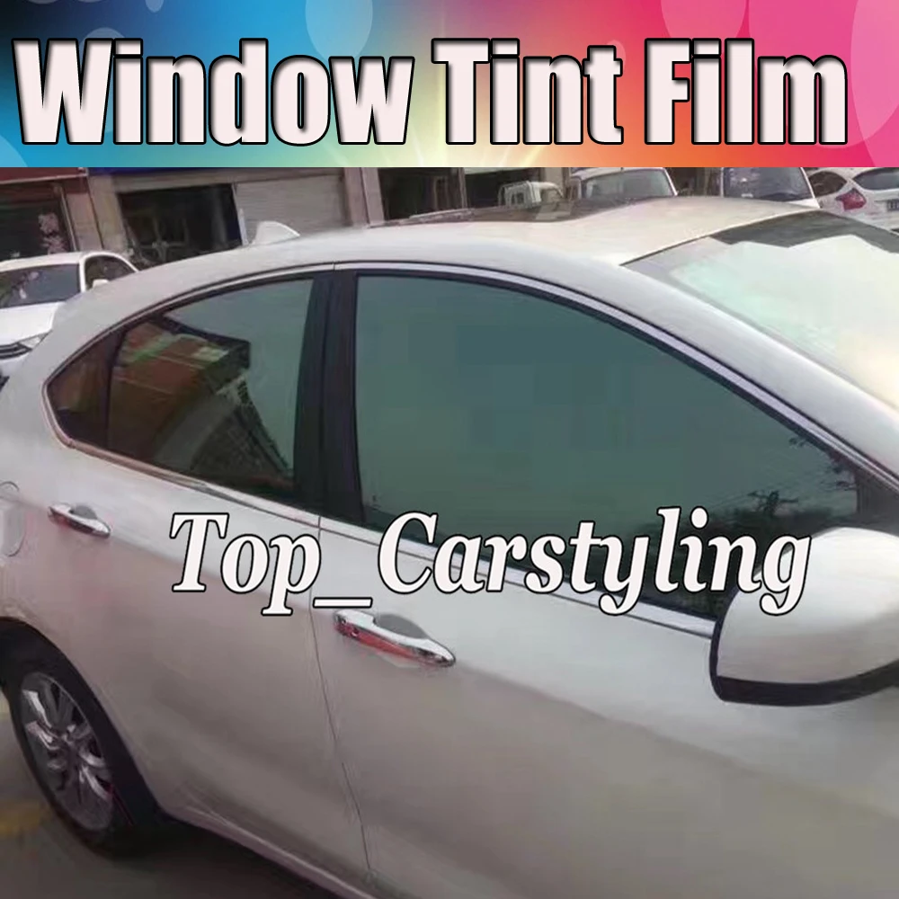 

VLT 60% Light Green Car Window Tint car windows Film Glass High heat insulation frond and side glass 1.52x30m 5x98ft