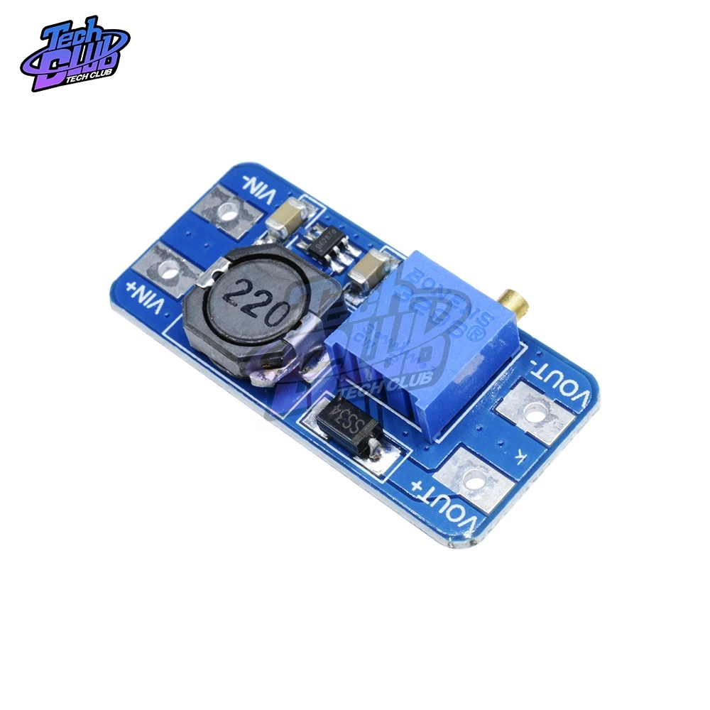 

MT3608 DC-DC Step Up Converter Booster Power Supply Module Boost Step-Up Board MAX Output 28V 2A for Arduino