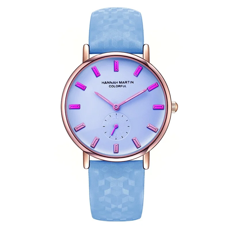 

1Pcs Ultraviolet Change Color Women NEW Fashion Watch Wristwatches Quartz Waterproof Sports Leisure Casual Leather Diameter32mm
