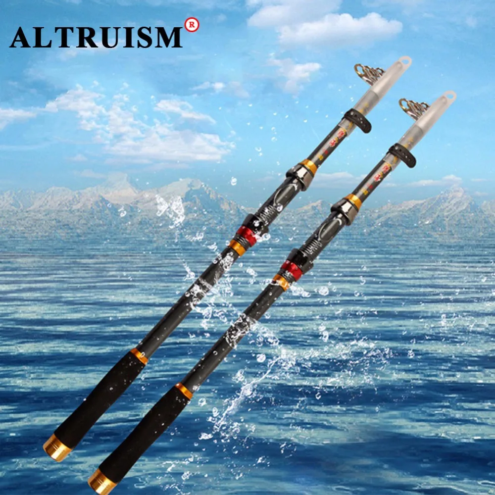 Metal Retractable fishing rod Carbon sea rod Ultrafine superhard