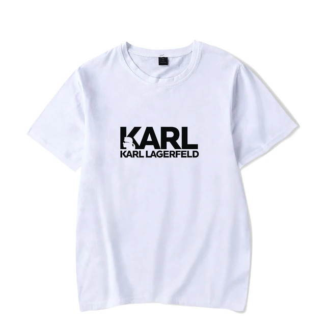 summer 2019 new Karl Lagerfeld t-shirts men/women Vintage bts Tshirt Fashion Casual Top Fitness animal print cat Tee shirt homme 1