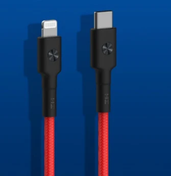 ZMI 1 м AL873 USB-C до L type C для Lightning MFI Сертифицированный 3A 18 Вт Быстрая зарядка PD для iPhone+ Ipad кабель для передачи данных зарядный кабель - Цвет: Красный