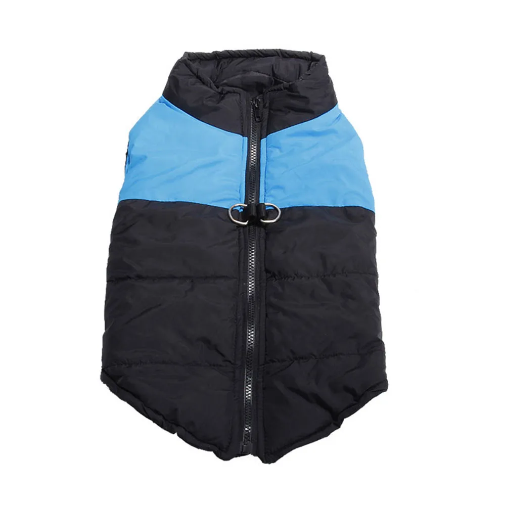 Водонепроницаемый собачий Щенячий жилет куртка Чихуахуа Одежда теплая зимняя одежда для собак пальто - Цвет: Синий