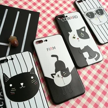 

painted 3D Cat theme For iPhone 7 cases soft silicone TPU For Phone i6 i8 plus X cover protector back cover protection case