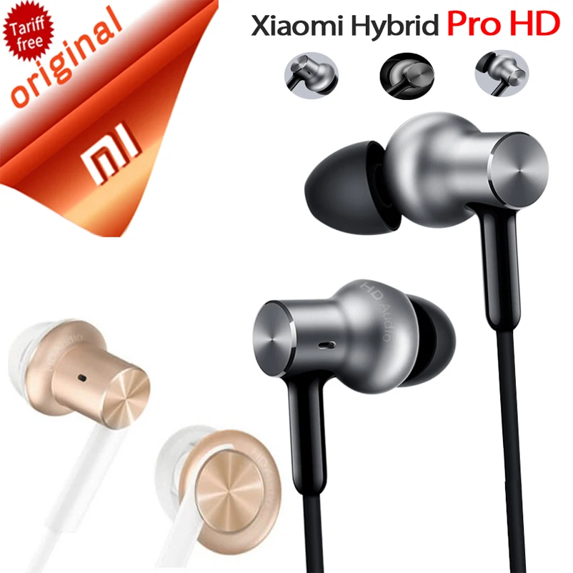 Original Xiaomi Hybrid Pro HD Earphone Circle Iron Wired Xiaomi Earset