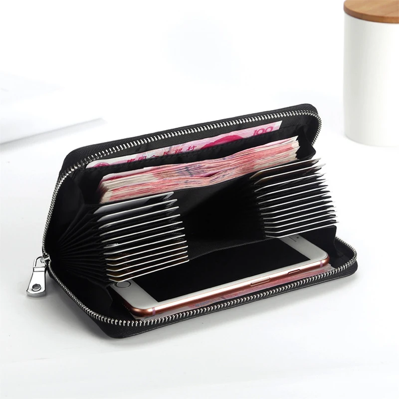 Женский кошелек клатч из натуральной кожи с отделением для карт|business card holder|card