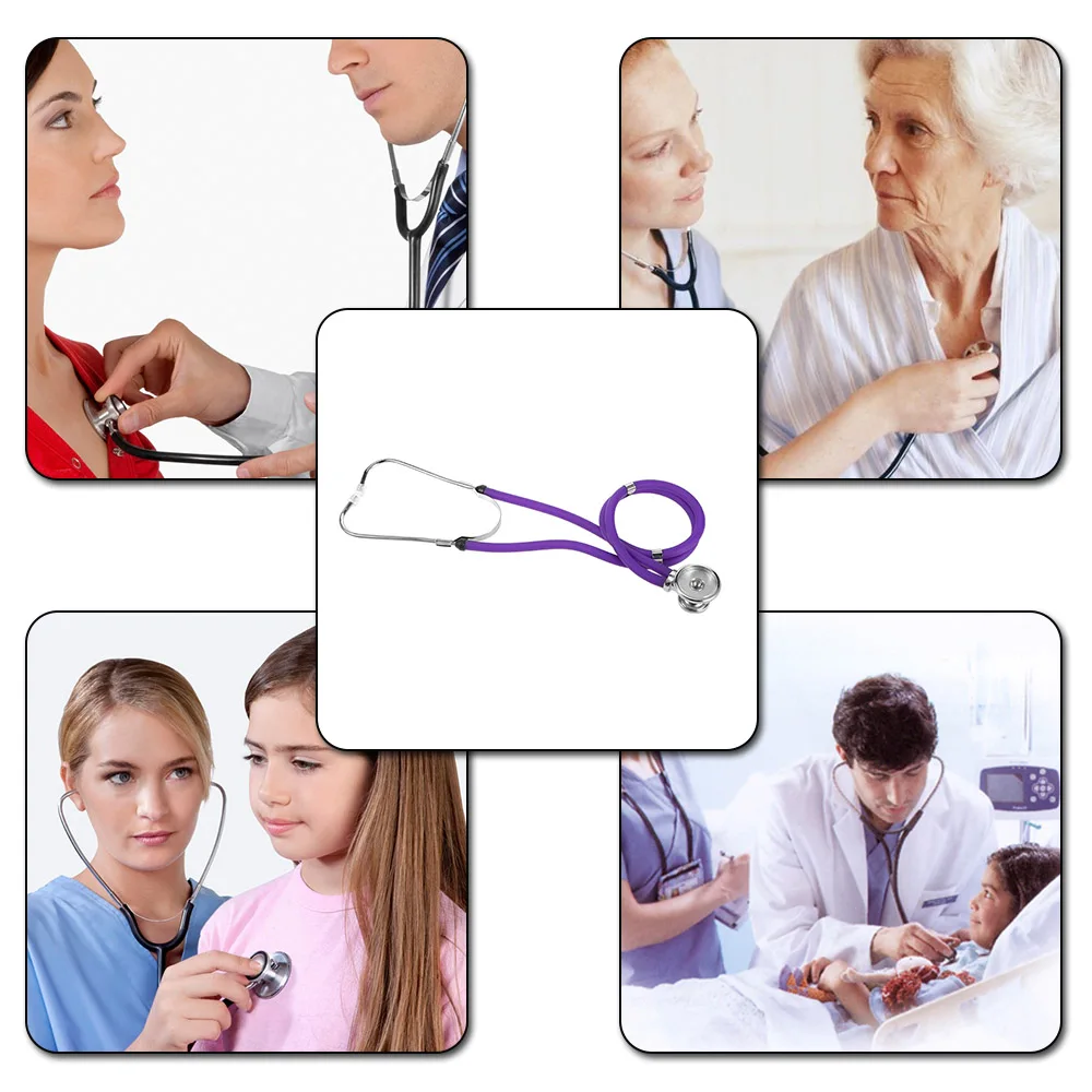 Medical Dual Headed Stethoscope Professional Portable Multifunctional 55cm Tube Double Estetoscopio Equipment Health Care Tool