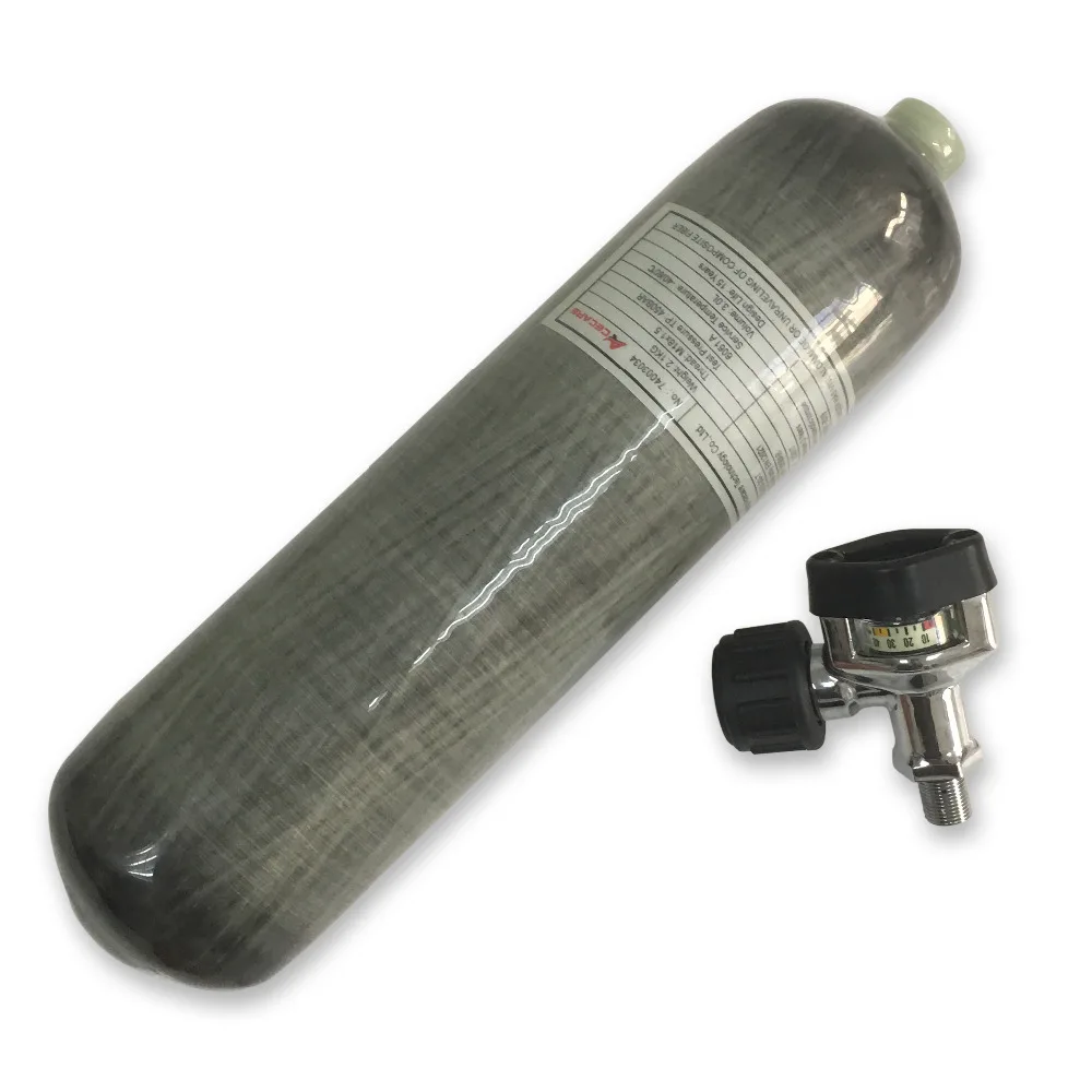 AC10321 высокое качество 4500psi 3L углерода волокно цилиндр дайвинг бутылка Пейнтбол Бак для Pcp винтовка Охота Airforce Кондор Acecare