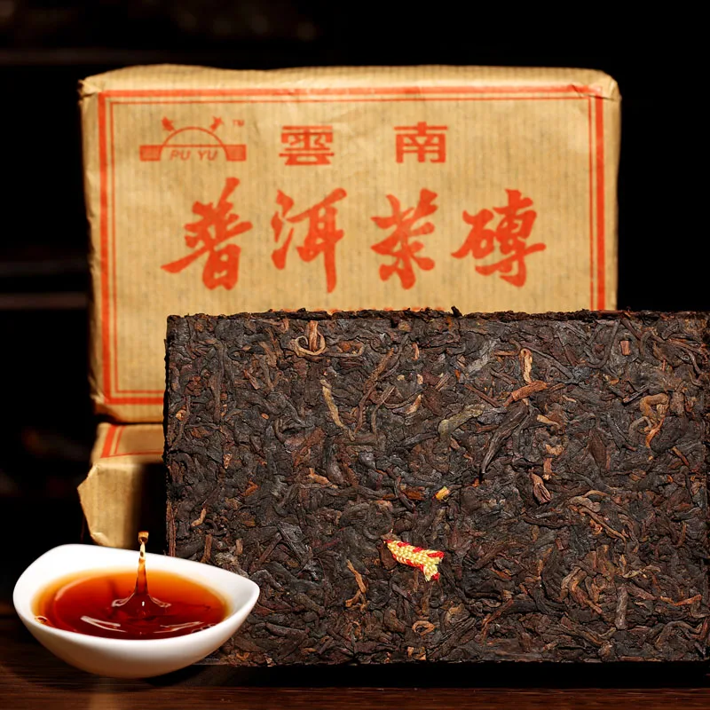 

[GRANDNESS] High Quality 2006 Premium Chinese Yunnan aged pu erh tea brick Pu'er 250g ripe puer brick puerh brick 250g