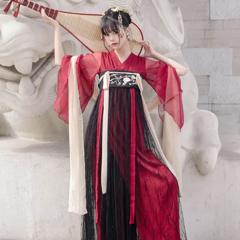 Одежда в китайском стиле Женские Элегантные платья Hanfu Китайская древняя и