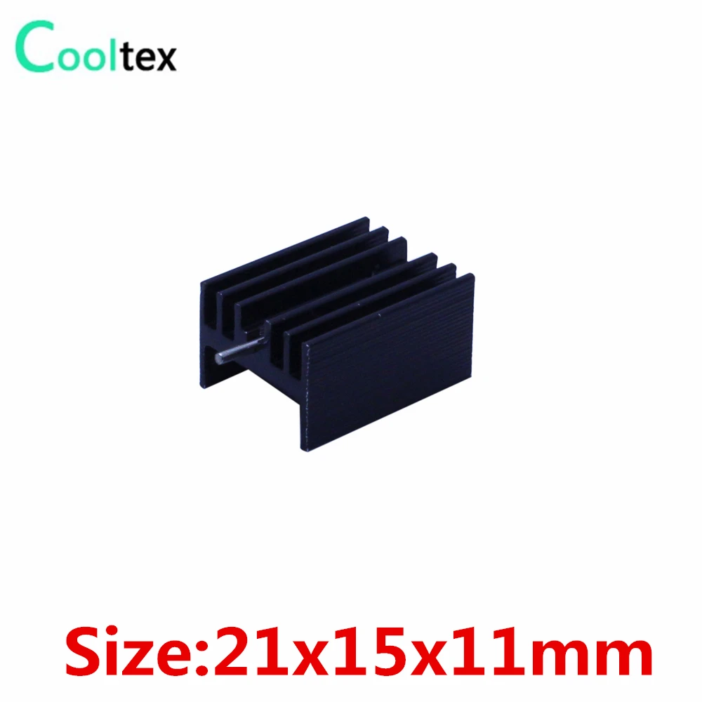 

(500pcs/lot) 21x15x11mm IC heatsink TO-220 TO220 Triode heat sink integrated circuit