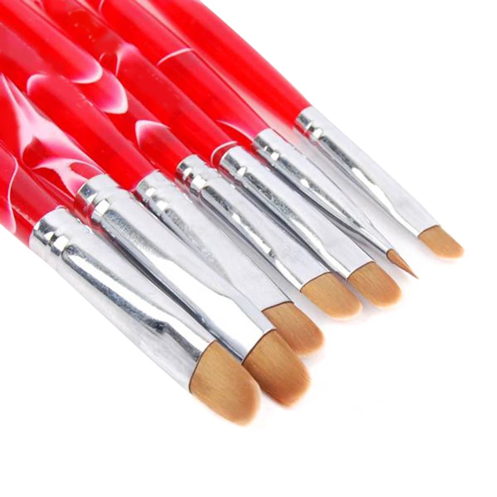 

7pcs/set UV Gel Nail Art Brush Polish Painting Pen Kit for Salon Manicure DIY