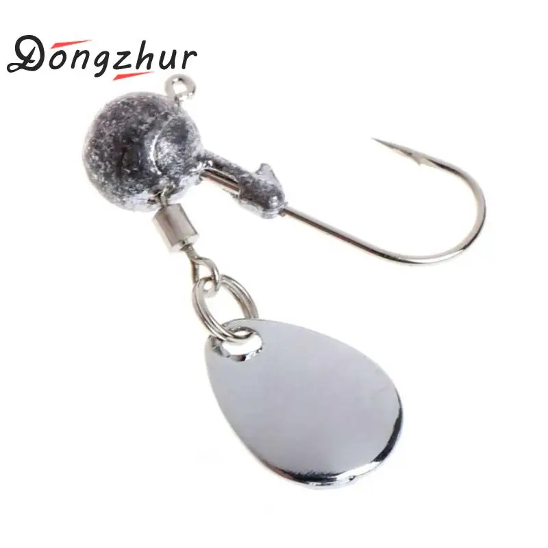 

Fishing Barbed Collar 2g/4g Lead Head Jig Hook With Sequin Carp Bait Lure Fishing Tackle Weight Lead Head Jig Hook Dropship