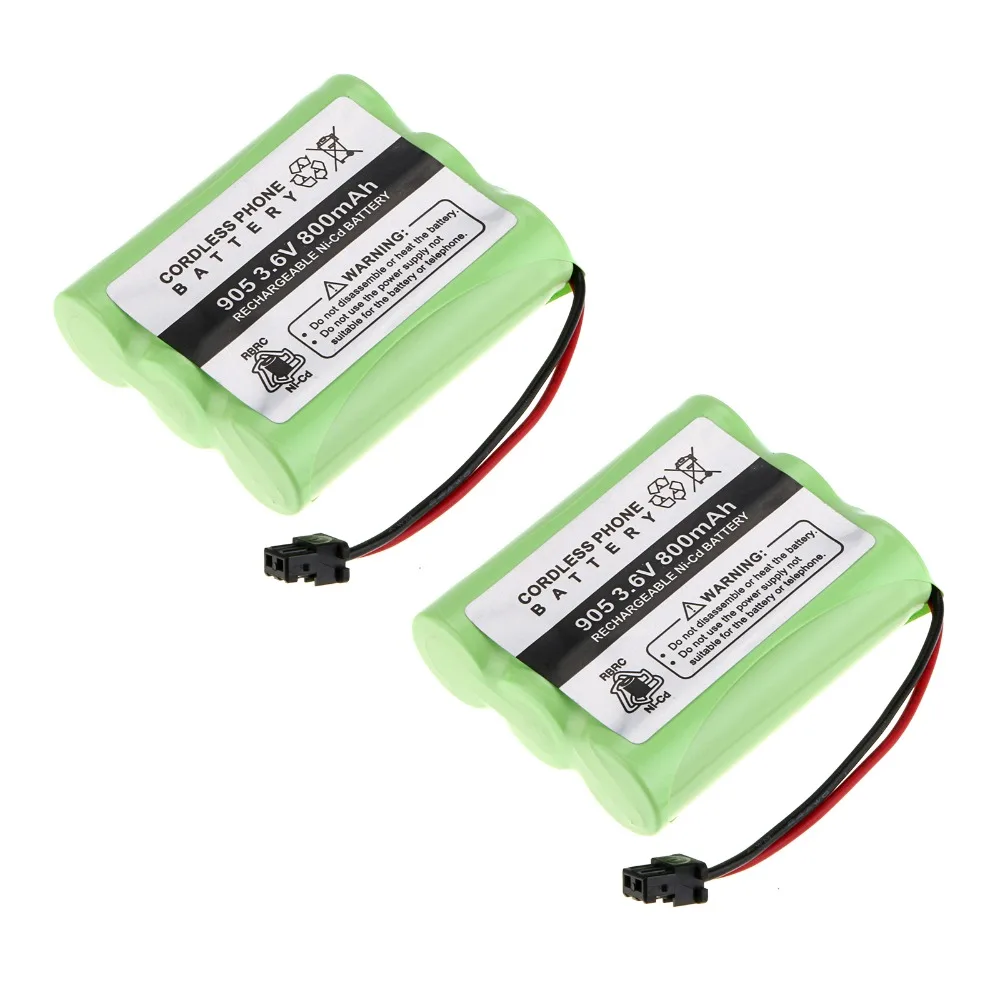 

2 packs a set! 800 mAh NI-CD Phone Battery for Panasonic KX-A36 P-P501 for Uniden BT-905