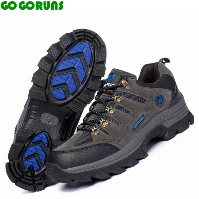 Outdoor wandern schuhe männer trekking atmungsaktive leder Beliebte Marke Männer High Cut Wandern Schuhe Outdoor