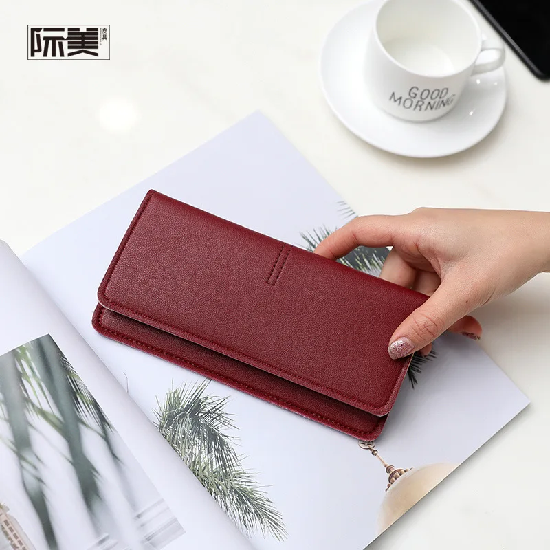 

Long Wallet Women leather PU Purse For Girls Standard Wallets Skin Slim Wallet Card Holder Ladies Wallet porte feuille femme