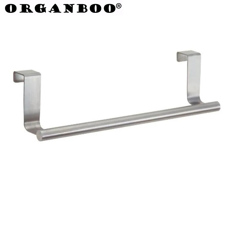 ORGANBOO 1 قطعة متعددة الوظائف الفولاذ المقاوم للصدأ هوك للتخزين رف منظم مطبخ منشفة شماعة القماش الرف 23*7*2.2 cm