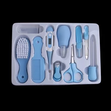 10 шт./компл. детские для ухода за волосами, уход за волосами, уход за волосами, термометр для прочистки носа у новорождённых Зубная щётка средства защиты уход за новорожденным Набор щеток для ухода-15