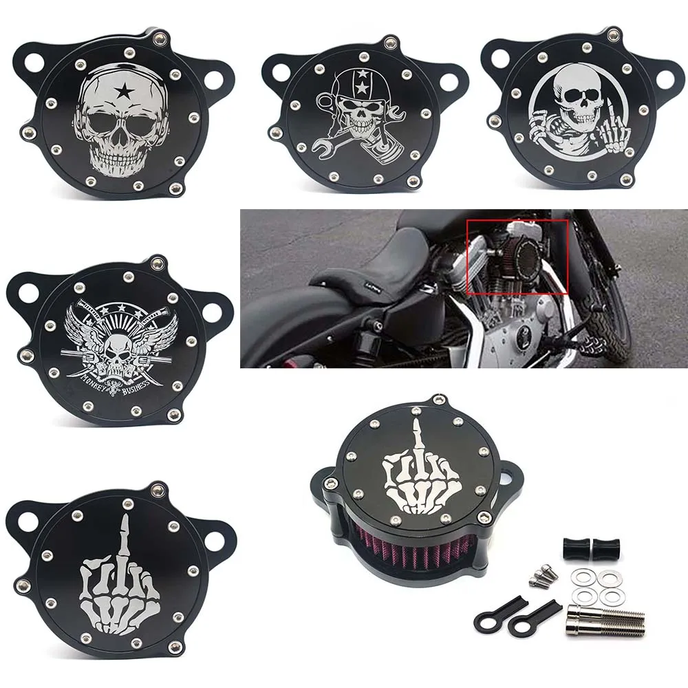 

Air Filter Cleaner Intake Motorcycle Accessories Filter System Kit For Harley Sportster XL1200 Iron 883