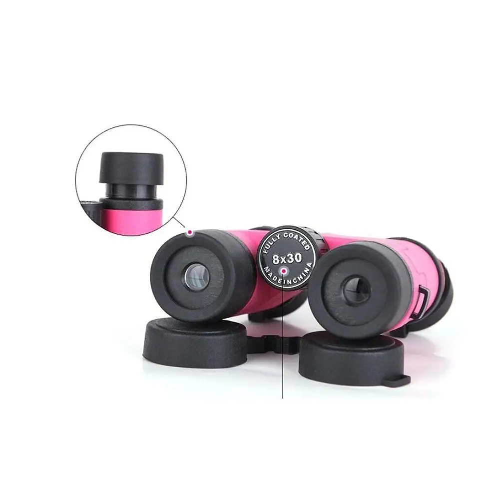 Mounchain في الهواء الطلق مناظير 8X30 البسيطة المحمولة نظيفة مناظير لعبة للسفر في الهواء الطلق التركيز الأطفال لعبة تلسكوب