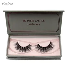Visofree естественные длинные норковые ресницы 1 пара 3D накладные ресницы полный объем норковые ресницы легкие мягкие ресницы наращивание ресниц