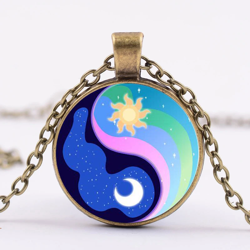 SONGDA My Little Horse Baoli Poni ожерелье из мультфильма Princess Luna and Celestia Sister ожерельлье Инь Янь
