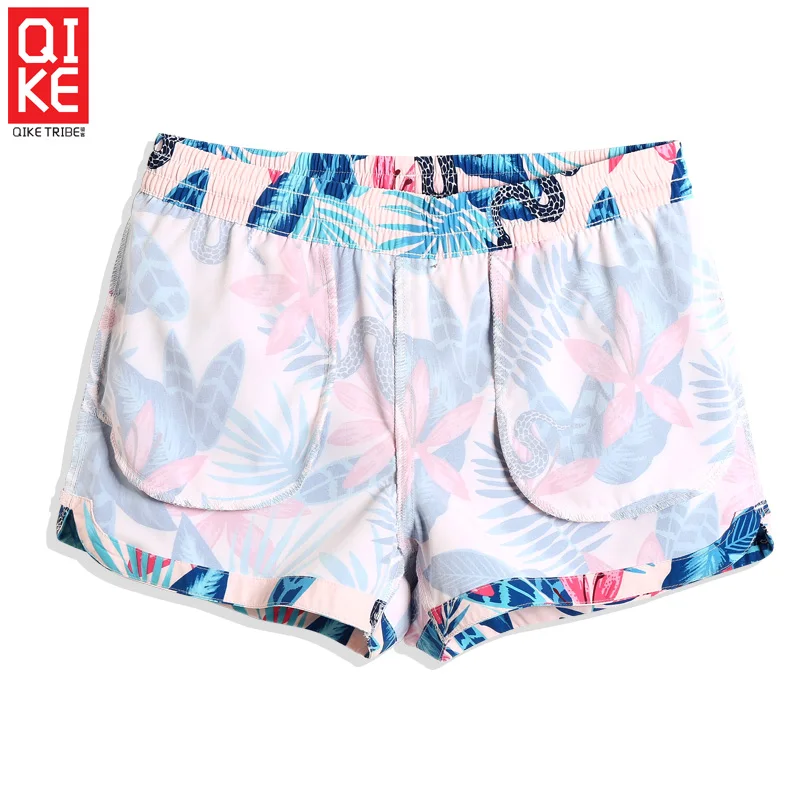 Women's summer Swimming trunks hawaiian swimsuit quick dry surfing board shorts joggers board shorts briefs mesh beach shorts