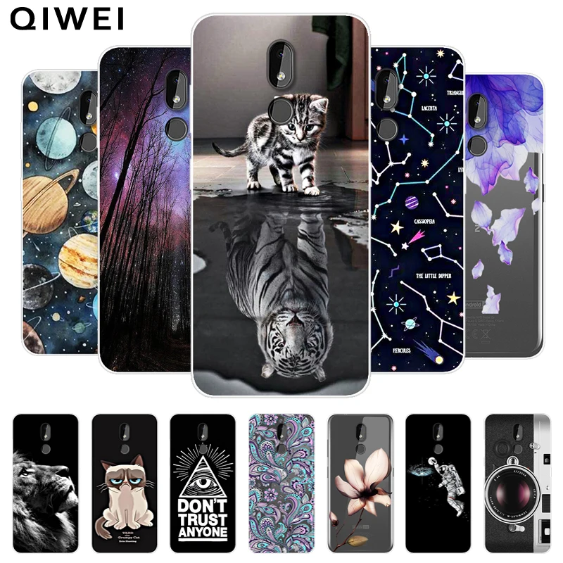 

For Nokia 3.2 Case Cover 6.26'' Animals Soft TPU Clear Bumper Coque For Nokia 3.2 Case Nokia3.2 2019 Silicone Phone Back Cover