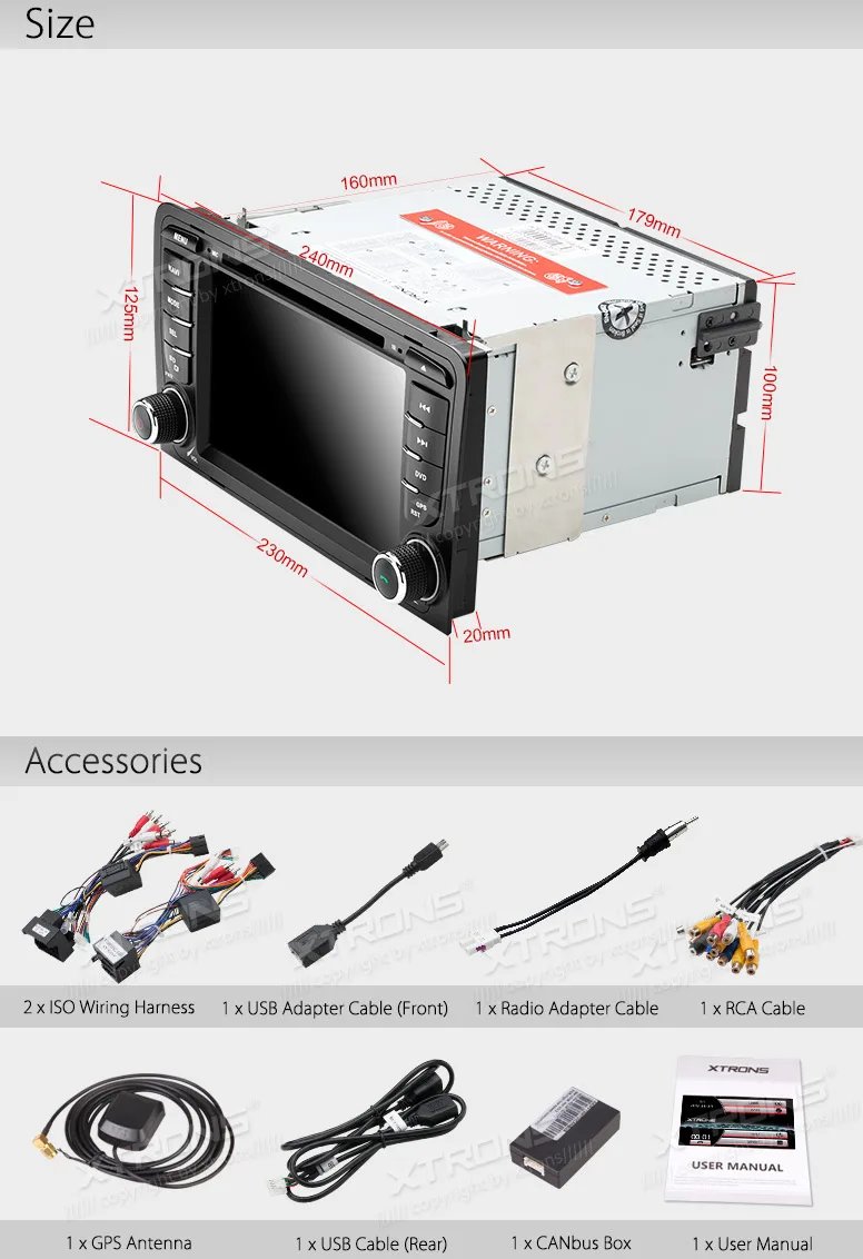 Sale XTRONS 7 inch 2 DIN Car DVD Player GPS Navigation Radio Canbus USB SD for Audi A3 8P/A3 8P1 3-door Hatchback/S3 8P/RS3 Sportback 15