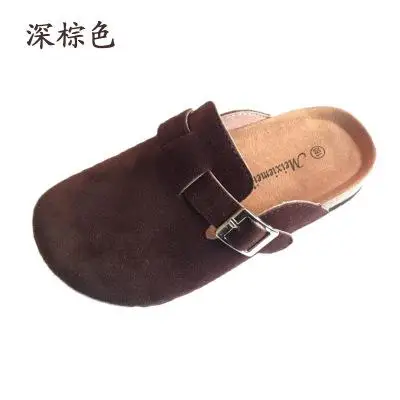 2021 Autumn Kids Cork Slippers Girls Home shoe baby boys Children Suede Flat Beach Casual Sandals Comfortable Children Slippers children's shoes for sale Children's Shoes