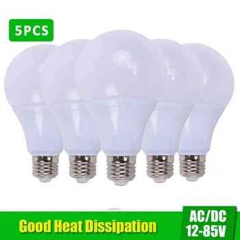 

LED Lamp AC/DC12-85V Portable Led Bulb 3W 5W 7W-12W 15W Outdoor Camp Tent Night Fishing Hanging locomotive Light lamparas 6000K