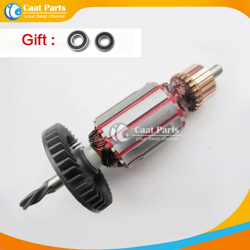 AC220-240V 4 Teeth Drive Shaft Electric Hammer Armature Rotor for Bosch  GBM400RE GBM500RE, High-quality! Free shipping!