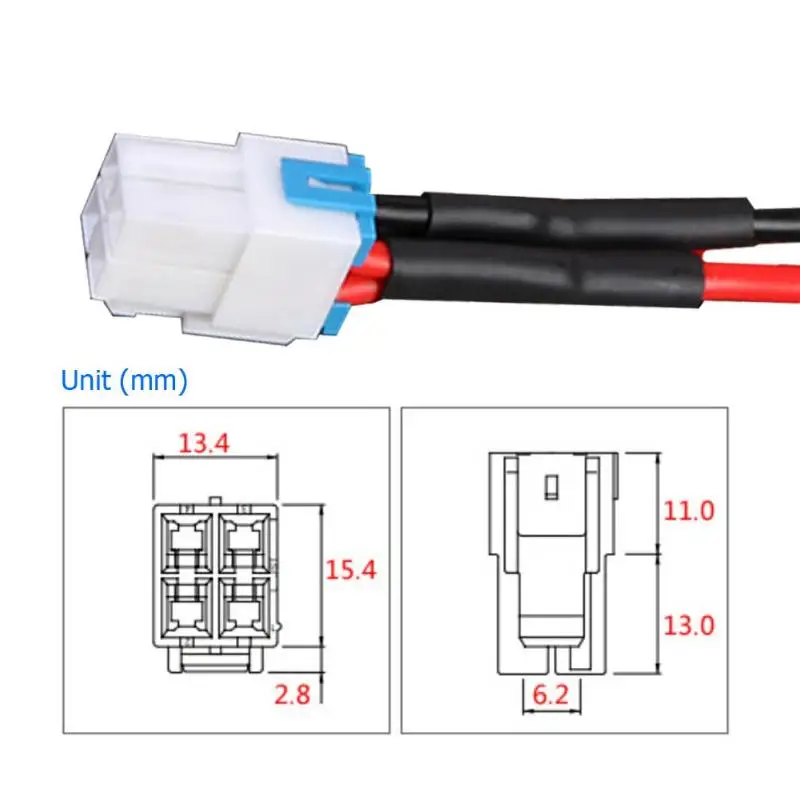 4-контактный Мощность разъем для BMW Icom IC-7000 IC-7100 IC-7400 IC-7600 радио DIY Мощность адаптер штепсельной вилки