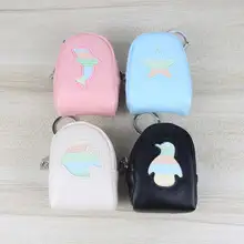 Стильная футболка с изображением персонажей видеоигр брелки для ключей "Животные" держатель карты сумка Для женщин мини портмоне из искусственной кожи, на молнии, кошелек для девушек и женщин, клатчи, кошельки AB@ W3