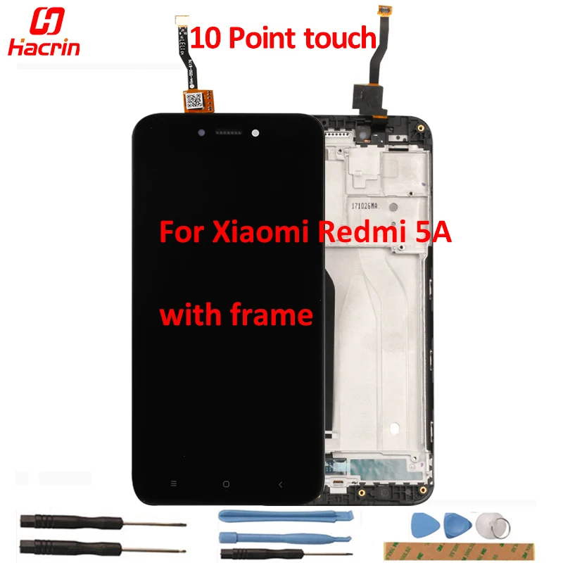 

For Xiaomi Redmi 5A LCD Display With Frame Touch Screen 5.0 Inch Digitizer Screen Panel Assembly Replacement For Redmi 5A