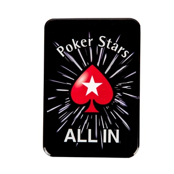 

Crystal ALL IN Button Poker Cards Press Button 8.8*5.5*1cm Casino Token Allin